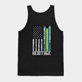 Bahamas Hispanic Heritage destressed flag Tank Top